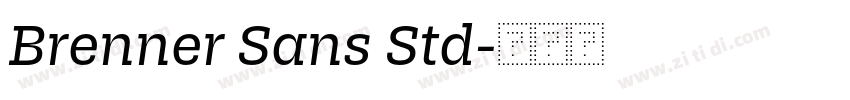 Brenner Sans Std字体转换 Brenner Sans Std字体转换